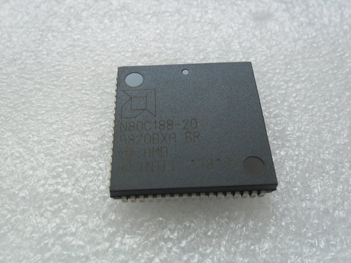 N80C188-20: IC MPU 80C88 CMOS CISC 16-Bit 20MHz PLCC-68