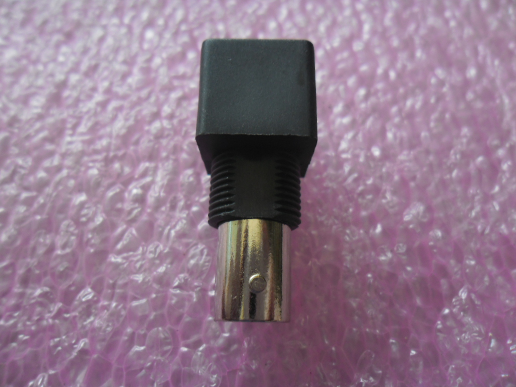 JR6063 / B-P225-75-BLK / MOLEX 73100-0070: BNC Socket Jack Female Receptacle, Bulkhead Panel Isolated, PCB / Panel RA Plastic Type w/o nut