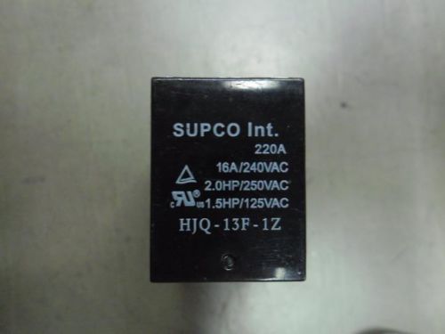 HJQ-13F-1Z = JQX-13F-2Z 220VAC= OMRON LY1-AC220: Power RELAY 220VAC COIL FORM C SPDT 16A 240VAC CONTACT 2.0HP 8Pin PCB MOUNT, PULLS