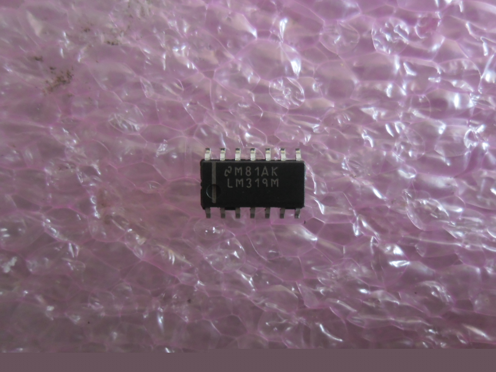 LM319MX: IC HI SPEED DUAL COMPERATOR SMT SMD SOIC-14 = LM319DT LM319AM/NOPB