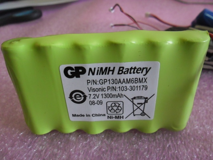 RECHARGEABLE BATTERY GP130AAM6BMX / 103-301179: Rechargeable Battery 6 X AA PACK NI-MH 7.2V 1300mAh