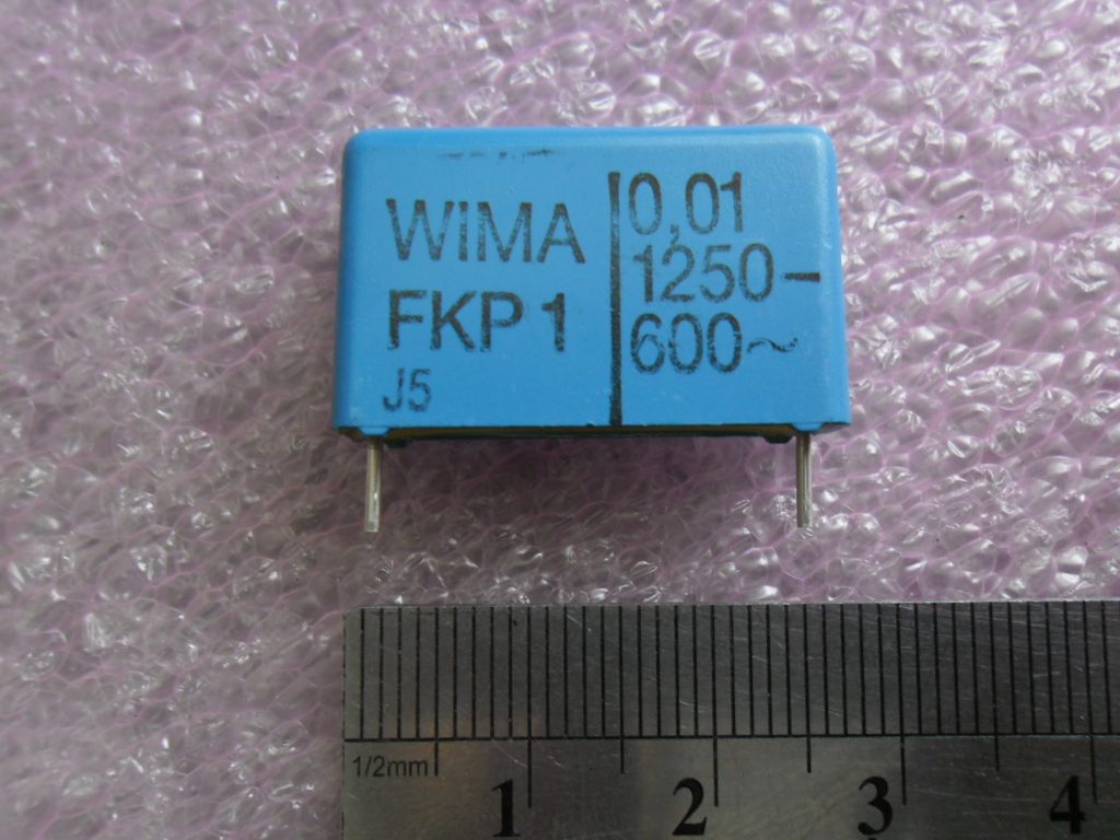 FKP1R021005D00KSSD: FKP-1 POLYPROPYLENE 10nF 0.01µ/1.25KV 10N/1250V 0.01UF POLY CAP 10% P22.5mm
