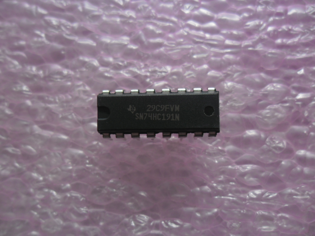 SN74HC191N = 74HC191N = CD74HC191E: 4-BIT BIN UP/DOWN COUNTER DIP-16