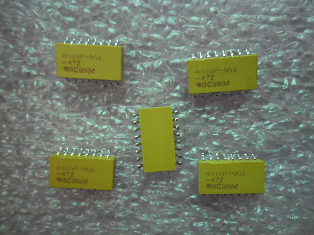 4816P-001-472 / 4816P-1-472: Isolated Resistor Network Arrays 2X8 4.7Kohm 2% SOIC-16Pin SMT
