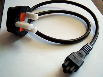 WS-012A: British UK Power Cord Cable BS1363 60cm long , 3A 350VAC