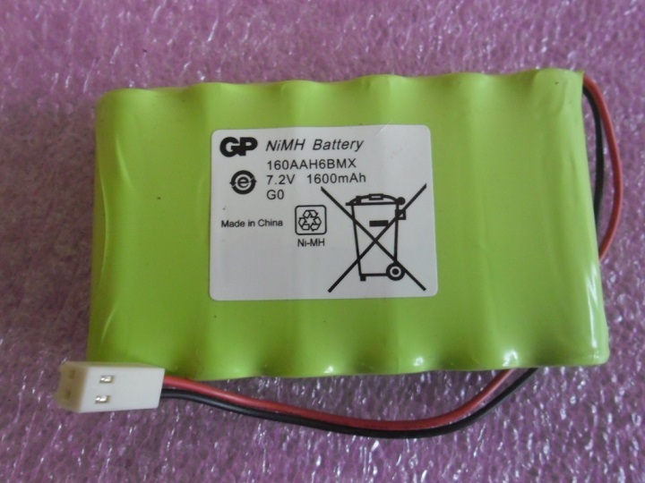 RECHARGEABLE BATTERY GP160AAH6BMX: Rechargeable Battery 6 X AA PACK NI-MH 7.2V 1600mAh